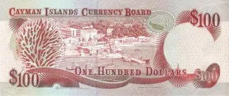 Cayman Islands 100 Dollars - Elizabeth II, 1996 reverse