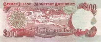 Cayman Islands 100 Dollars - Elizabeth II, 1998 reverse