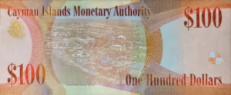 Cayman Islands 100 Dollars - Elizabeth II, 2010-2024 reverse