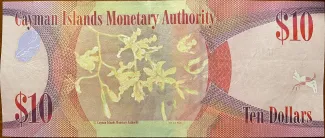 Cayman Islands 10 Dollars - Elizabeth II, 2010-2018 reverse