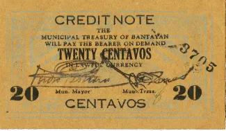 Cebu 20 Centavos, 1942 image