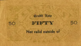 Cebu 50 Centavos, 1942-1944 reverse
