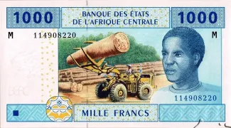 Central African States 1.000 Francs, 2002-2022 obverse