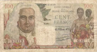 Central African States 100 Francs, 1947 image
