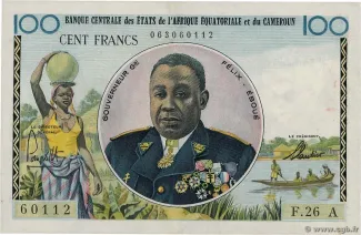 Central African States 100 Francs, 1961-1962
