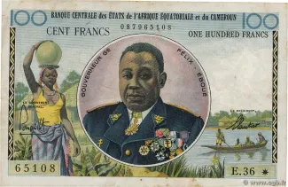 Central African States 100 Francs, 1961-1962