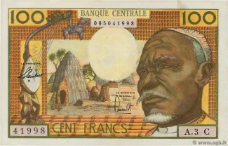 Central African States 100 Francs, 1963