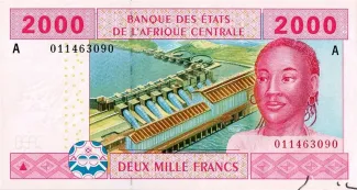 Central African States 2.000 Francs, 2002-2022 obverse
