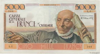 Central African States 5.000 Francs, 1952 image