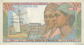 Central African States 500 Francs, 1949 image