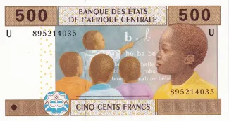 Central African States 500 Francs, 2002-2021 obverse