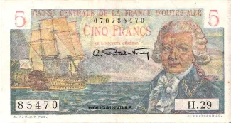 Central African States 5 Francs, 1947 image