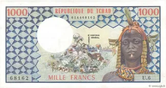 Chad 1.000 Francs, 1978 image