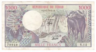 Chad 1.000 Francs, 1984 image