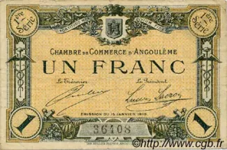 French notgeld 1 Franc, 1915 image