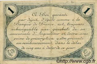 French notgeld 1 Franc, 1915 reverse