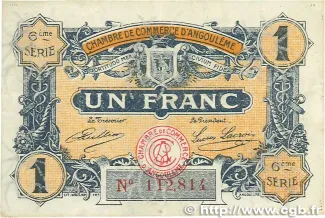 French notgeld 1 Franc, 1920 image