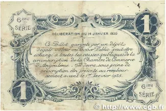 French notgeld 1 Franc, 1920 reverse
