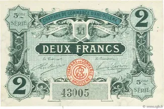 French notgeld 2 Francs, 1917 image