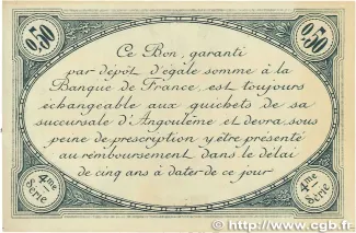 French notgeld 50 Centimes, 1915 reverse