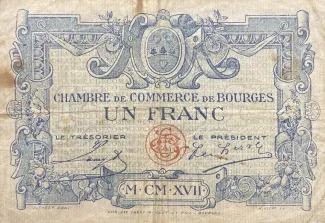 French notgeld 1 Franc, 1922 image