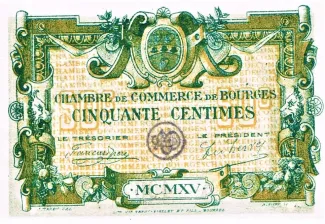 French notgeld 50 Centimes, 1915 image