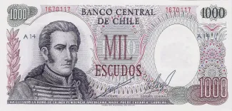 Chile 1.000 Escudos, 1974 image