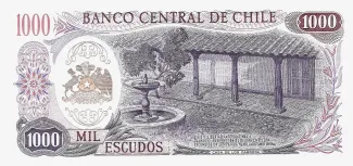 Chile 1.000 Escudos, 1973-1975 reverse