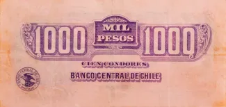 Chile 1.000 Pesos, 1929 reverse