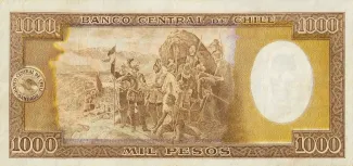 Chile 1.000 Pesos, 1933-1943 reverse