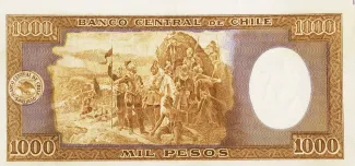 Chile 1.000 Pesos, 1945-1947 reverse