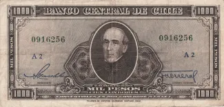 Chile 1.000 Pesos, 1958 image