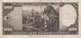 Chile 1.000 Pesos, 1947-1959 reverse