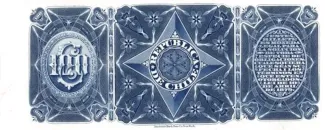 Chile 100 Pesos, 1881 reverse