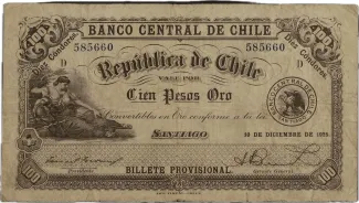 Chile 100 Pesos, 1925 image