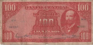 Chile 100 Pesos, 1943 image