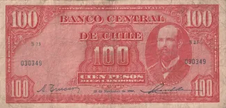 Chile 100 Pesos, 1948 image
