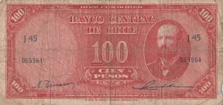 Chile 100 Pesos, 1953 image