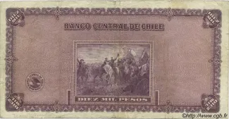 Chile 10 000, 1940 reverse