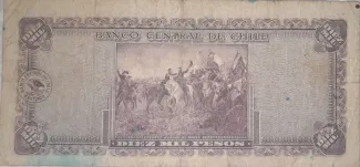 Chile 10 000, 1947-1959 reverse