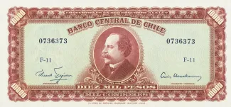 Chile 10 Escudos, 1961 image