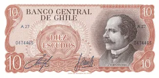 Chile 10 Escudos, 1974 image