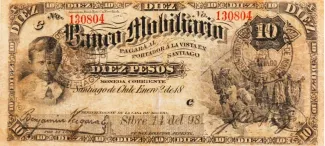 Chile 10 Pesos, 1898 image