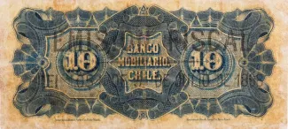 Chile 10 Pesos, 1898 reverse