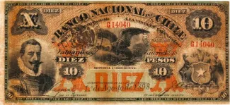 Chile 10 Pesos, 1898 image