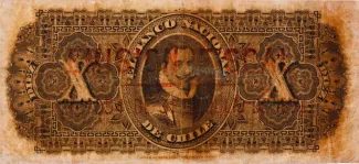 Chile 10 Pesos, 1898 reverse