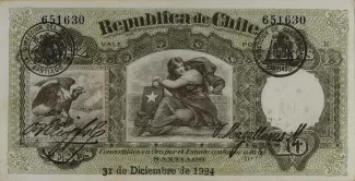 Chile 10 Pesos, 1925 image