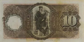 Chile 10 Pesos, 1918-1925 reverse
