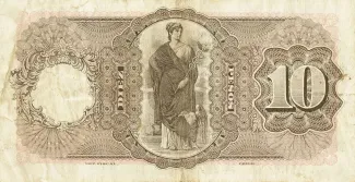 Chile 10 Pesos, 1925 reverse