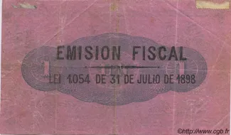 Chile 1 Peso, 1898 reverse